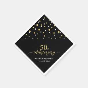 Guardanapos de festa de aniversário de 50 anos Mod