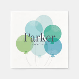 Guardanapos de festa de aniversário de baile moder