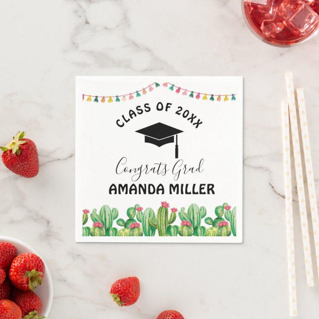 Guardanapos de Festa de formatura Cactus fiesta (Insitu)