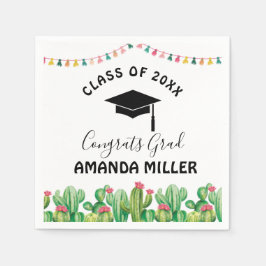 Guardanapos de Festa de formatura Cactus fiesta