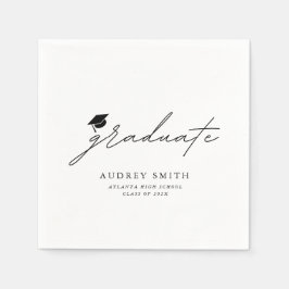 Guardanapos de Festa de Formatura com Letra Modern