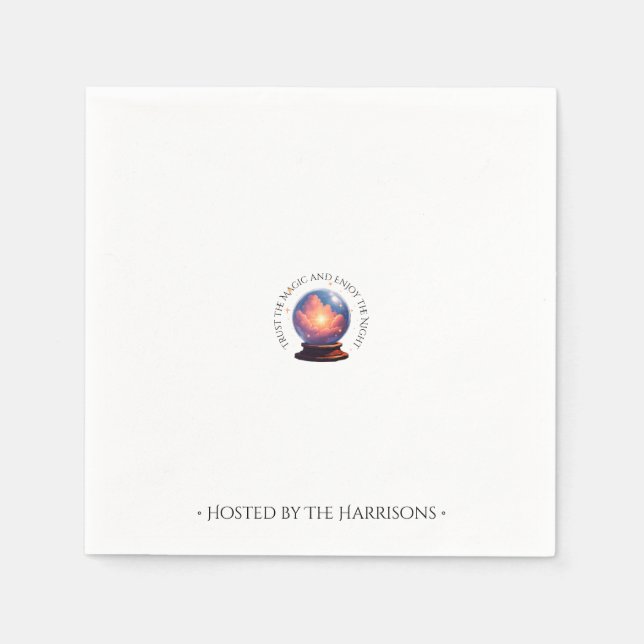 Guardanapos de festa de Halloween com bola de cris (Frente)