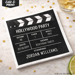Guardanapos de Festa de Hollywood, Aniversário Per