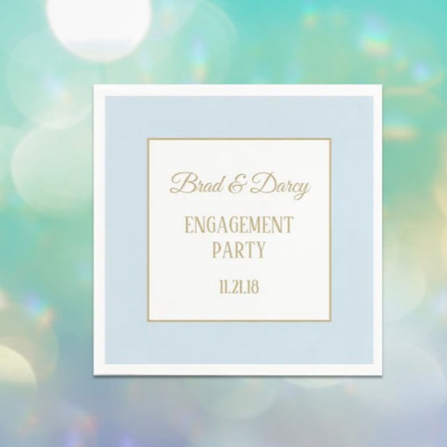 Guardanapos de Festa de noivado personalizados (Criador carregado)