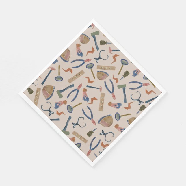 Guardanapos de festa Ferramentas de construção de  (Quina)