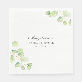 Guardanapos de festa para um chá de noiva.