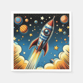 Guardanapos de foguetes!