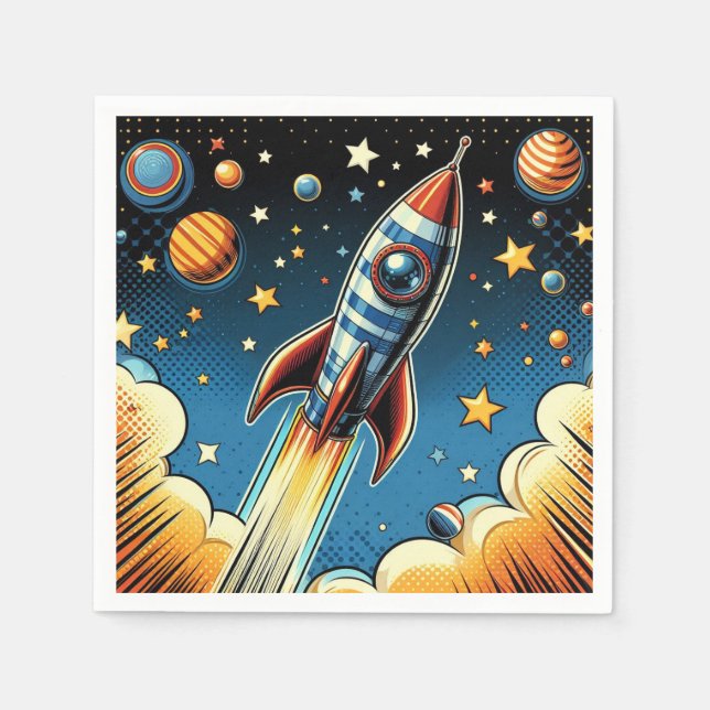 Guardanapos de foguetes! (Frente)
