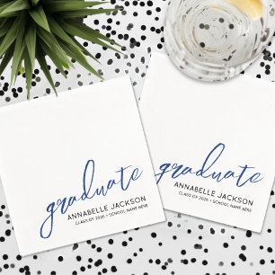 Guardanapos de Formatura Azuis Personalizados