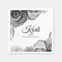 Guardanapos de Formatura Elegantes | Aquarela (Pre