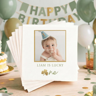Guardanapos de Foto de Aniversário de Um Ano do Me