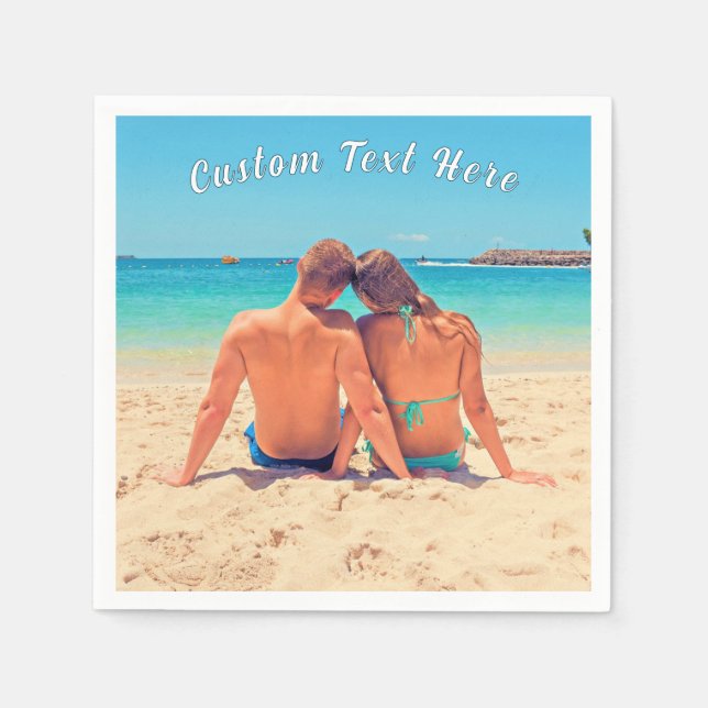 Guardanapos de Foto Personalizados com Texto Perso (Frente)