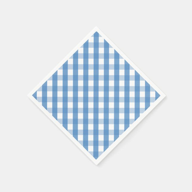 Guardanapos de gingham brancos (Canto)