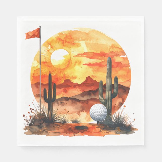 Guardanapos de Golfe no Arizona (Frente)