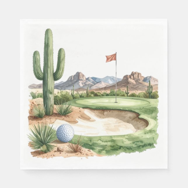 Guardanapos de golfe no Arizona (Frente)
