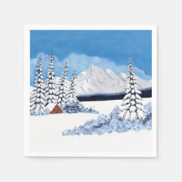 Guardanapos de Inverno Nevado