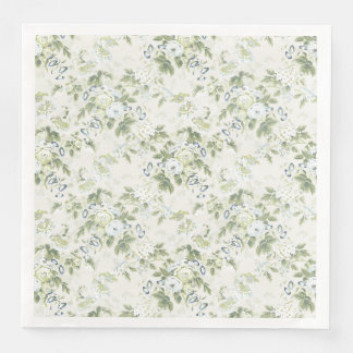 Guardanapos de Jantar em Chintz Verde Sálvia, Rosa