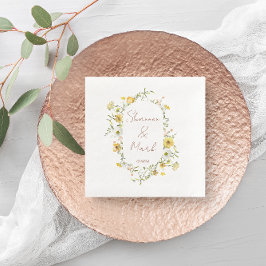 Guardanapos de jantar para casamento no jardim de