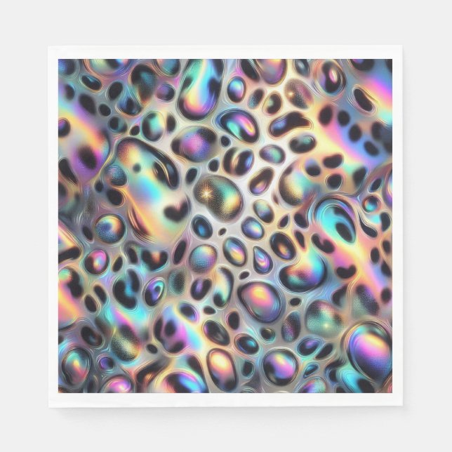Guardanapos de Luxo Estampa Leopardo Opal (Frente)