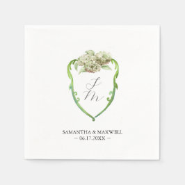 Guardanapos de Monograma de Casamento Hortênsia Ve
