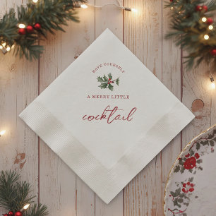 Guardanapos de Natal com Coquetel Alegre