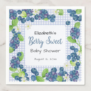 Guardanapos de Natal em Aquarela 'Berry Sweet Blue
