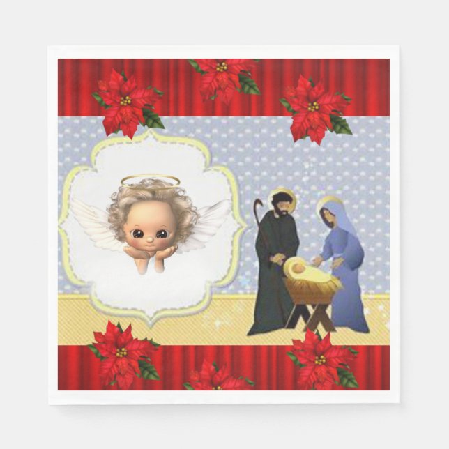 Guardanapos de Natal, Jesus Cristo (Frente)