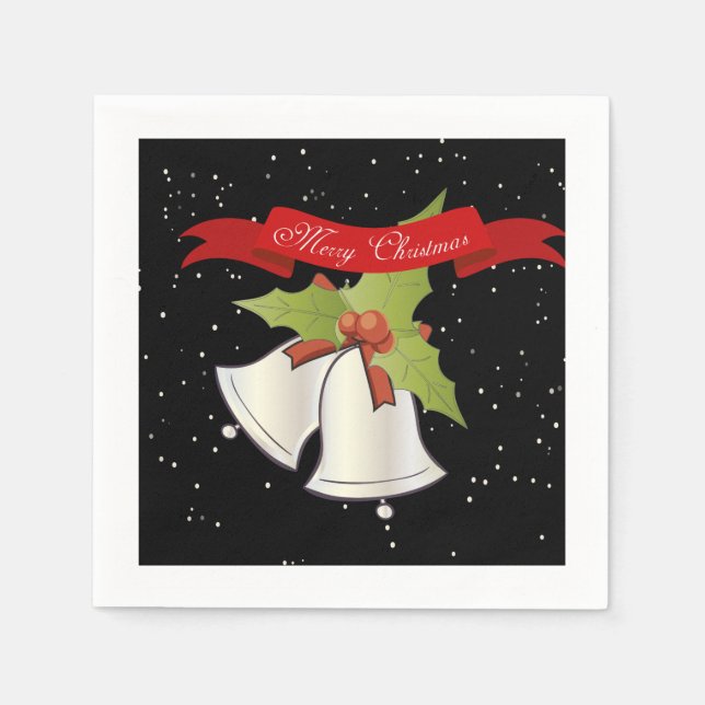 Guardanapos de Natal - Sininhos de Natal (Frente)