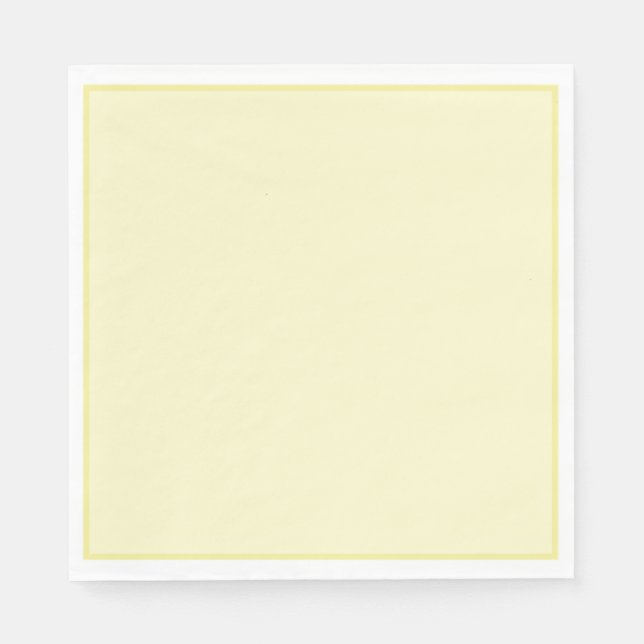 Guardanapos de papel amarelo simples (Frente)
