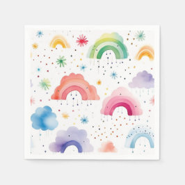 Guardanapos de Papel Arco-íris, Suprimentos Colori
