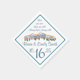 Guardanapos de papel artístico de montanha persona