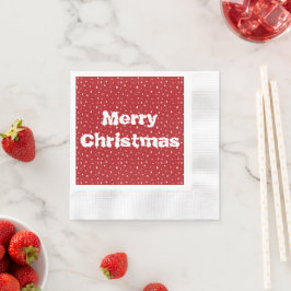 Guardanapos de Papel Árvores de Natal e Flocos de