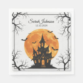 guardanapos de papel assustadores de halloween, ac