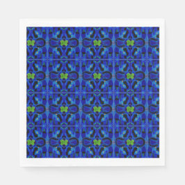 Guardanapos de papel azul