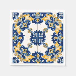 Guardanapos de papel Azulejo Azul Português