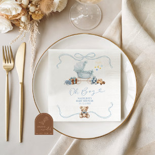 Guardanapos de papel Blue Coquette Carriage Baby S