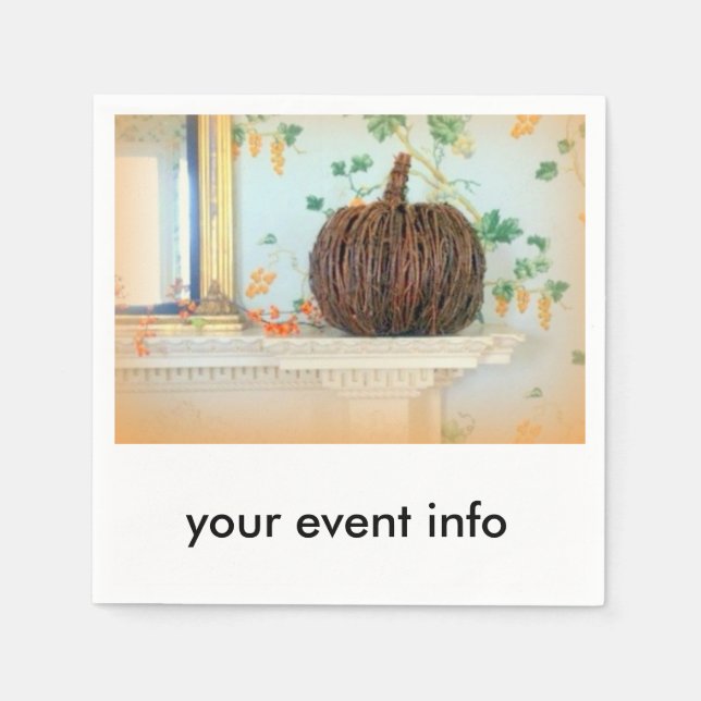 guardanapos de papel colonial de ação de graças (Frente)