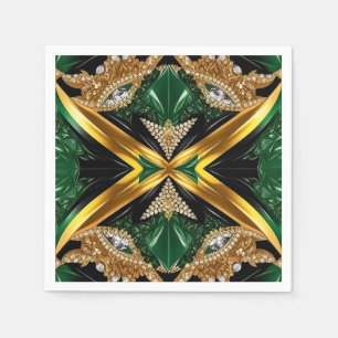 Guardanapos de papel com Design de cores jamaicana