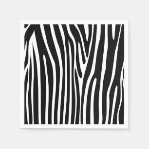 Guardanapos de papel com estampa de zebra safari