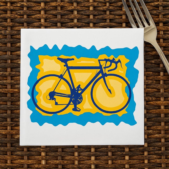 Guardanapos de papel com símbolo de bicicleta (Criador carregado)