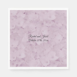 Guardanapos de papel cor-de-rosa para casamento