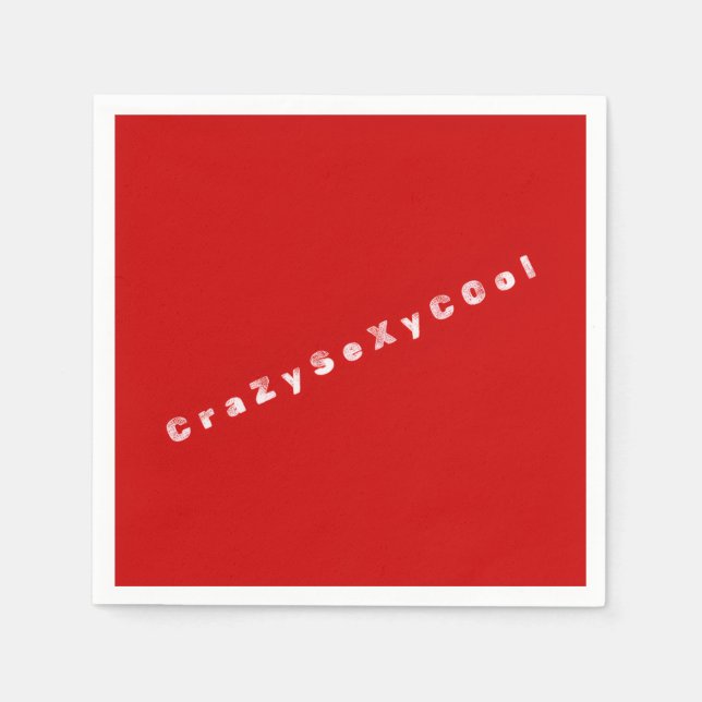 Guardanapos de papel CrazySexyCool (Frente)