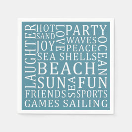 Guardanapos de papel da Câmara de Praia Personaliz