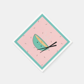 Guardanapos de papel da sopa de ramen asiático