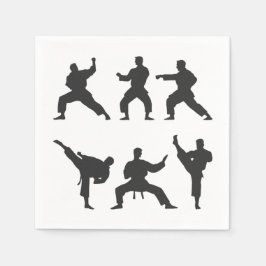 Guardanapos de papel de artes marciais, festa de c