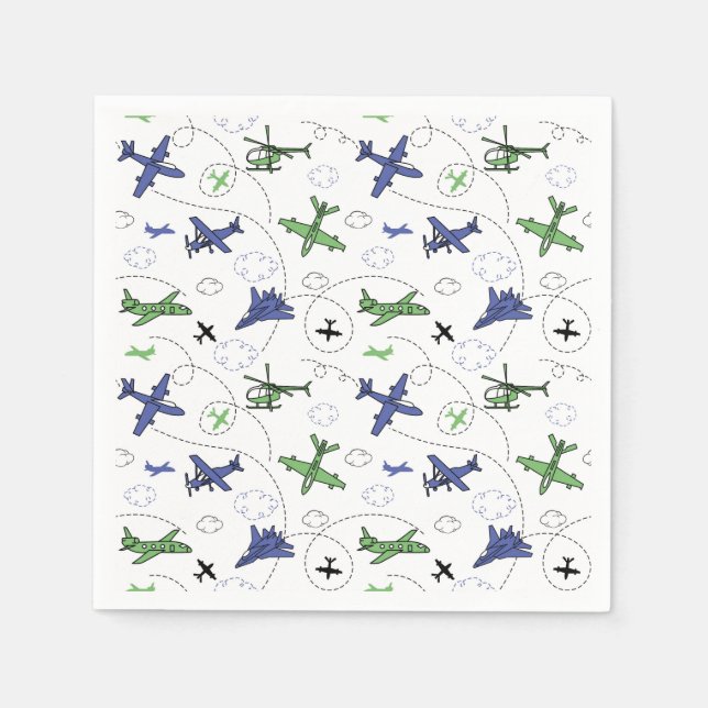 Guardanapos de papel de avião, suprimentos para fe (Frente)