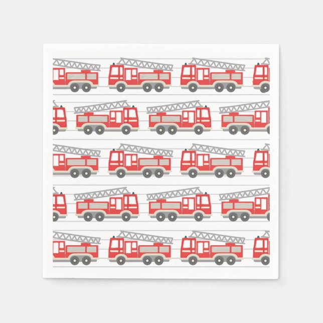 Guardanapos de papel de caminhão de bombeiros, Ani (Frente)