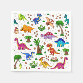 Guardanapos de Papel de Dinossauro, Festa de Anive