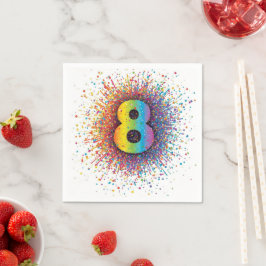 Guardanapos de papel de festa de 1º aniversário Co