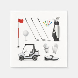 Guardanapos de Papel de Golfe, Suprimentos para Fe